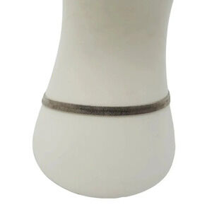 Herringbone Chain Bracelet Lobster Closure Sterling Silver Vintage 4.39g